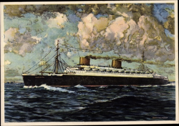 Artist PC Graf, G., steamer Europe, North German Lloyd Bremen