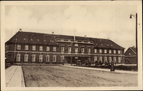 Postcard Horsens Denmark, Banegaarden, Railway Station