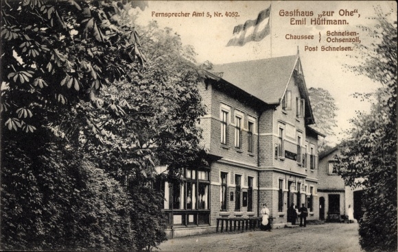 Postcard Garstedt Lüneburger Heide Lower Saxony, Inn zur Ohe, between Schnelsen and Ochsenzoll