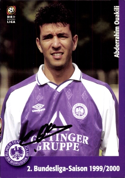 Autogrammkarte Fußballer Abderrahim Ouakili, Tennis Borussia Berlin, Autogramm