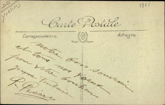 Postcard Juziers Yvelines, Rue du Capron