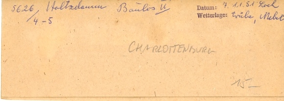 Kontaktabzug Fotos Berlin Charlottenburg, Holtzdamm Baulos II, 3 Fotos ca. 4x2 cm