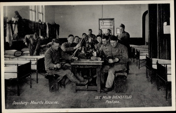 PC Doesburg Gelderland Netherlands, Maurits Kazerne, from my military service, Poetsen