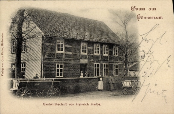 Postcard Hönnersum Harsum in Lower Saxony, inn