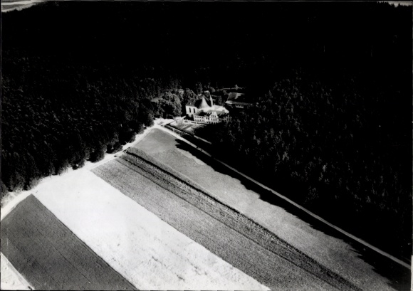 Photo Wies Steingaden in Upper Bavaria, aerial photograph