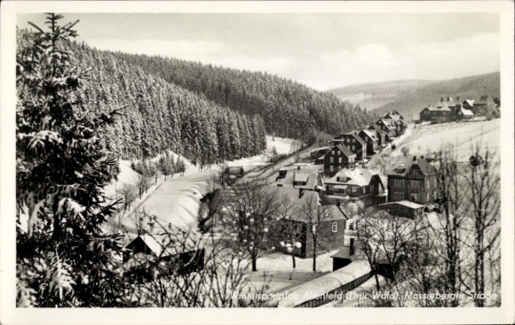 Postcard Altenfeld Großbreitenbach in Thuringia, general view