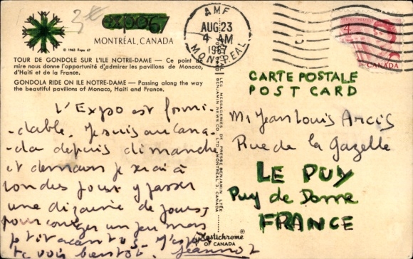 PC Montreal Quebec Canada, Expo 1967, Monaco Pavilion