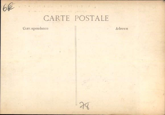 Postcard Versailles Yvelines, boats on the shore, soldiers at work, water landscape