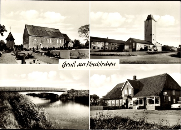 Ak Neukirchen Nordfriesland Schleswig Holstein, Ortsansichten, Handlung, Kirche