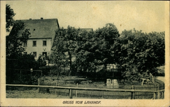 Ak Lahnhof Netphen in de wijk Siegen Wittgenstein in Noordrijn-Westfalen, gebouw