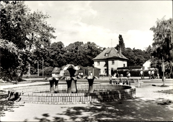 Postcard Baltic resort Boltenhagen, water games