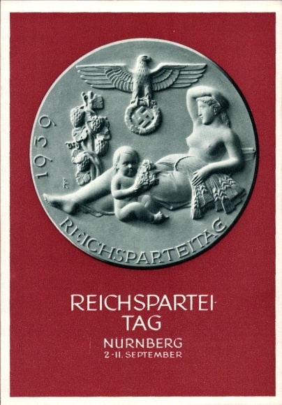 Ganzsachen Ak Nürnberg, Reichsparteitag 1939, Reichsparteitag des Friedens