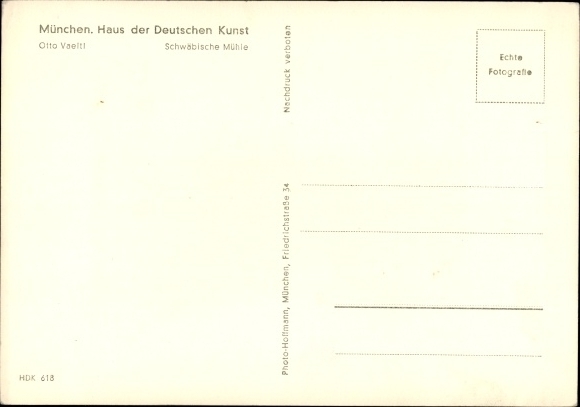 Artist PC Vaeitl, Otto, Schwäbische Mühle, HDK 618
