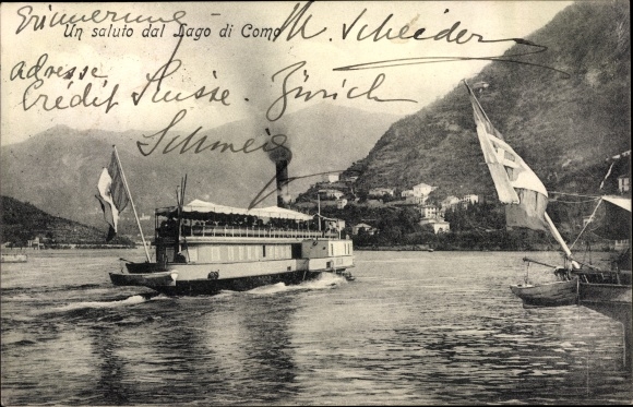 KP Lago di Como Lombardia, jezioro, parowiec