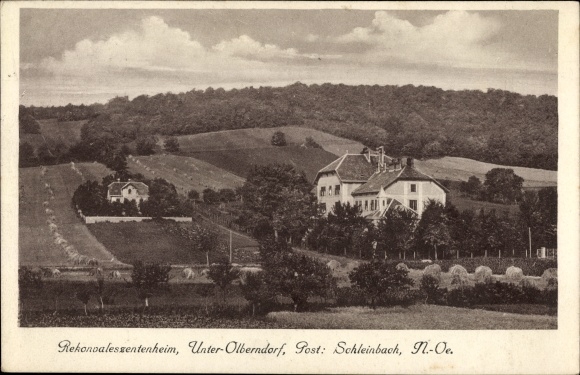 Postcard Unter Olberndorf Kreischa Sachsen, convalescent home