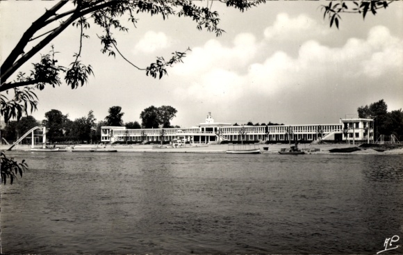 Postcard Villennes-Medan sur Seine Yvelines, Plage
