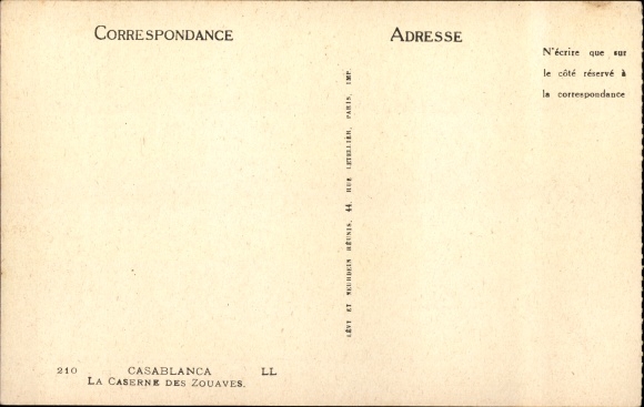 PC Casablanca, Morocco, Zouave barracks