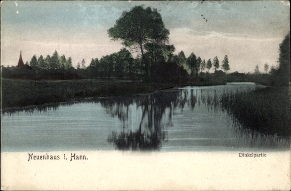 Ak Neuenhaus Grafschaft Bentheim Niedersachsen, Neuenhaus i. Hann., Dinkelpartie