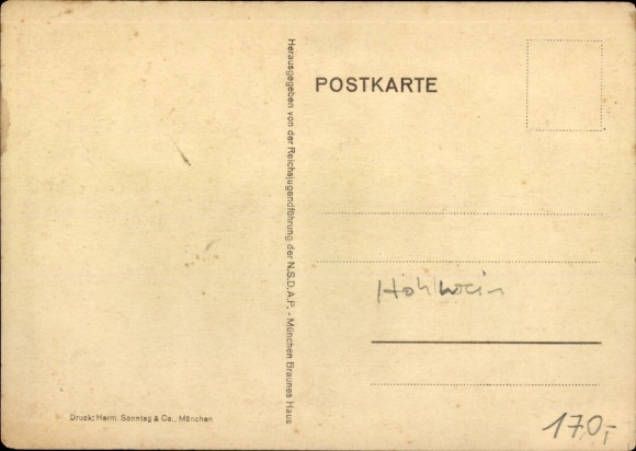Artysta KP Hohlwein, I Dzień Młodzieży NS Rzeszy w Poczdamie 1932