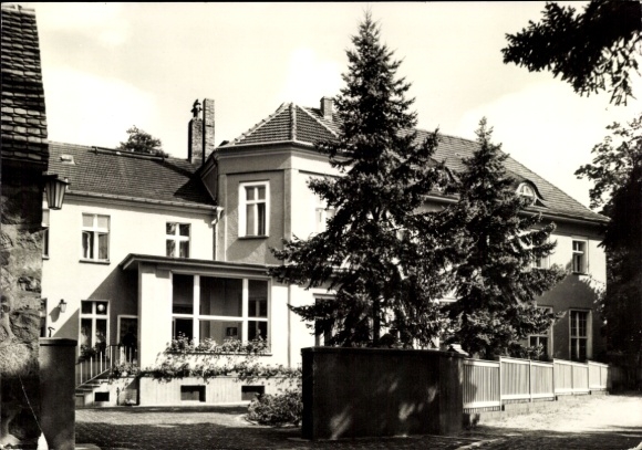 Postcard Bad Saarow in der Mark, partial view, residential building