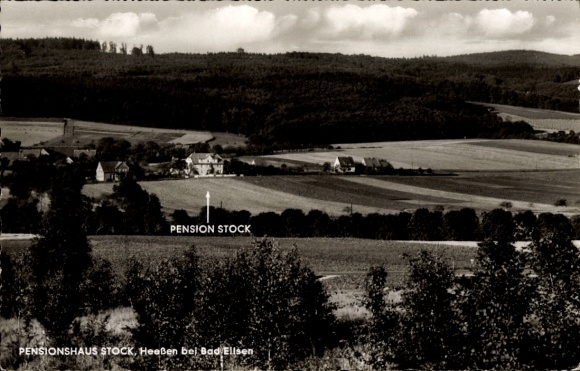 Postcard Heeßen near Bad Eilsen, Pensionshaus Stock