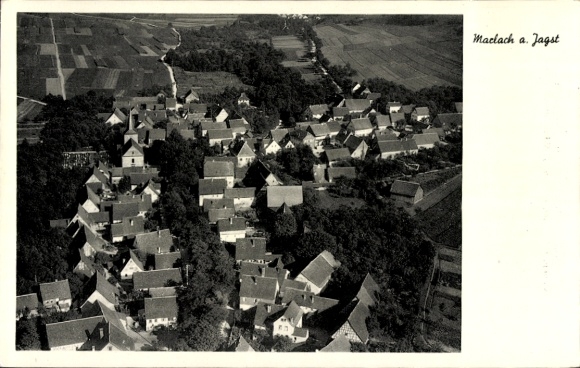 Ak Marlach Schöntal in Württemberg, Fliegeraufnahme