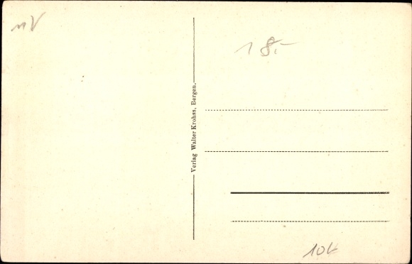 Postcard Lietzow on Rügen, the pointed place