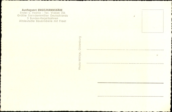 KP Endel Visbek w Oldenburgu, Engelmannsbäke, wnętrze