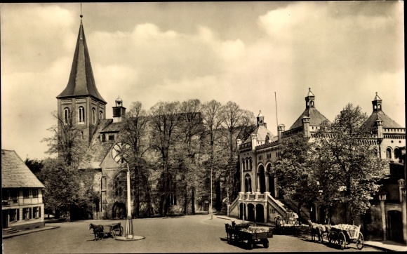 PC Wittenburg in Mecklenburg, market place