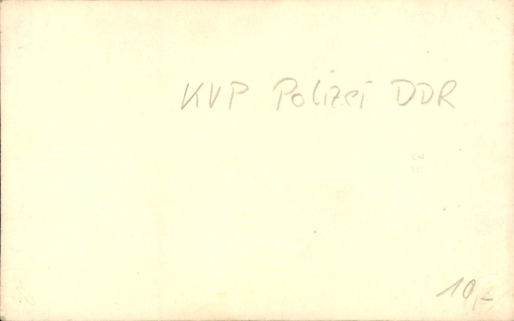 Photo KVP Police GDR, police officers in uniforms