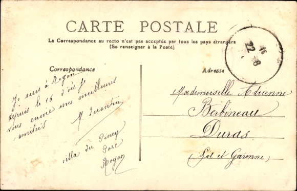 Postcard Saint Palais sur Mer Charente Maritime, La Grande Côte, arrival of the tram