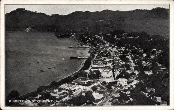 Postcard Kingstown Saint Vincent and the Grenadines Caribbean, general view