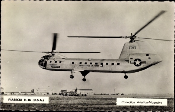 Postcard US Navy, tandem helicopter Piasecki H-16