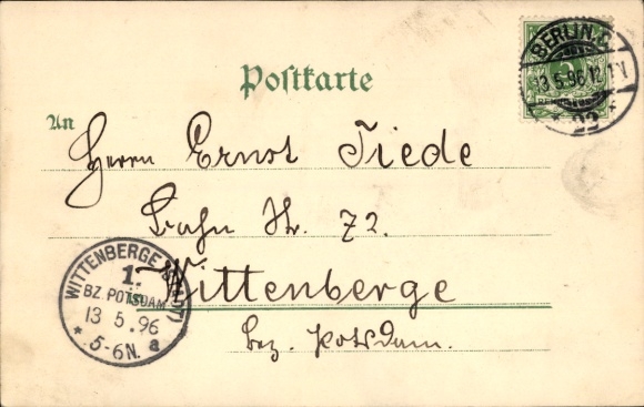 Chromo-Litho Berlin, Trade Exhibition 1896, Exhibition Palace, Construction and Engineering