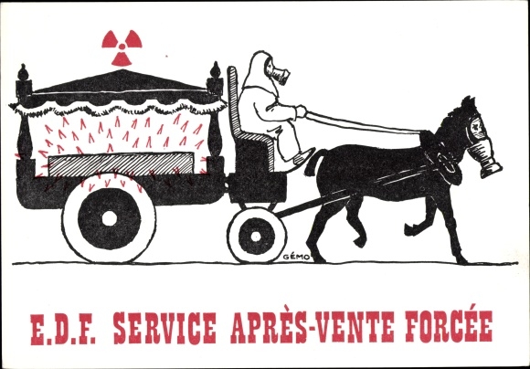 Artist Postcard Gemo, EDF forced customer service