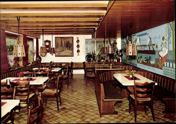 Postcard Schalkenmehren in the Eifel, Schalkenmehrener Maar, Haus am Maar, interior