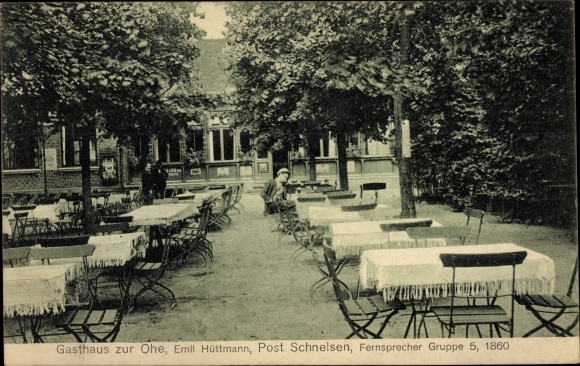 PC Hamburg Eimsbüttel Schnelsen, Inn zur Ohe, owner Emil Hüttmann, exterior view, terrace