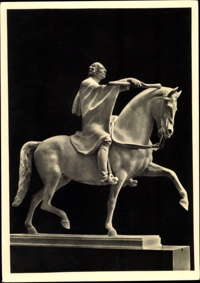 Postcard plastic by Josef Thorak, The Royal Rider, HDK 552