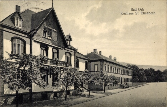 Postcard Bad Orb in Spessart Hesse, Kurhaus St. Elisabeth