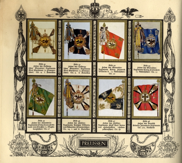 Glorious flags of German history Bulgaria flag pictures collector&#39;s picture album Bulgaria cigarette fa