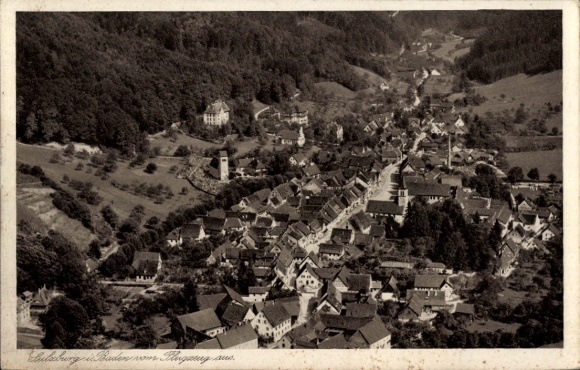 KP Sulzburg w Schwarzwaldzie Markgräflerland Baden, zdjęcie lotnicze