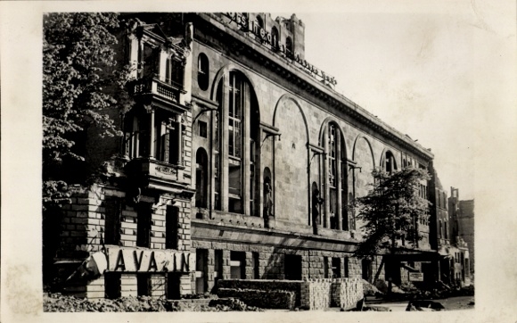 Foto Berlin Schöneberg, Theater, Nürnberger Straße, Kriegszerstörung 2. WK, Fassadenansicht
