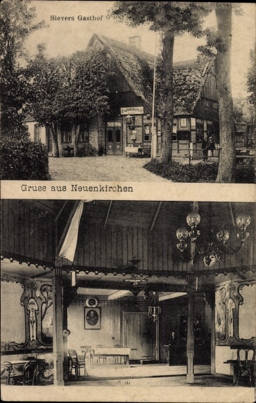 Ansichtkaart Neuenkirchen in Dithmarschen, Sievers Gasthof