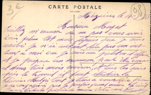 Postcard Mézières Ardennes, Entrance to the Merbion Barracks, 91st Reg. of Inf., Guardhouse