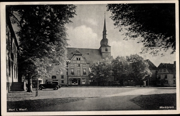Ak Werl in Westfalen, marktplaats