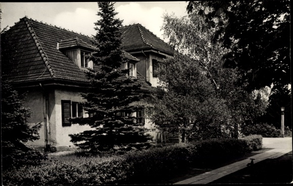 Postcard Hirschluch Storkow in the Mark, Golden Sun