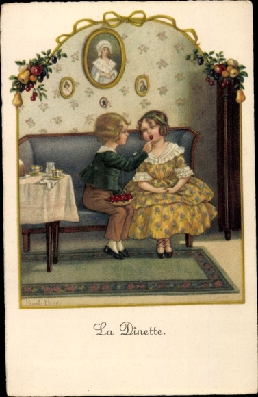 Artist Postcard Ebner, Pauli, La Dinette, The Five Senses, The Taste