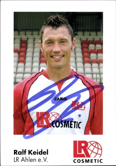 Autogrammkarte Fußballer Ralf Keidel, Rot Weiss Ahlen, Autogramm