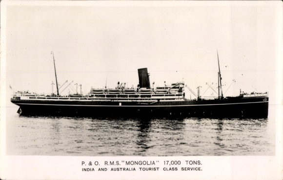 Ak P&O stoomschip RMS Mongolië