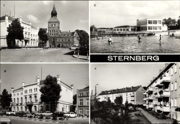 KP Sternberg w Meklemburgii, Karl Liebknecht Strasse, restauracja, łazienka, ratusz, nowe budynki